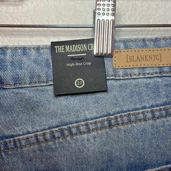 NWT - BlankNYC  Madison Crop High Rise Distressed Jeans - Picture 5 of 7